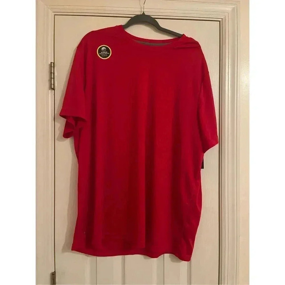 NWT Athletic Works Men's 2XL Red DriWorks Moisture‎ Wicking T-Shirt - Picture 1 of 6